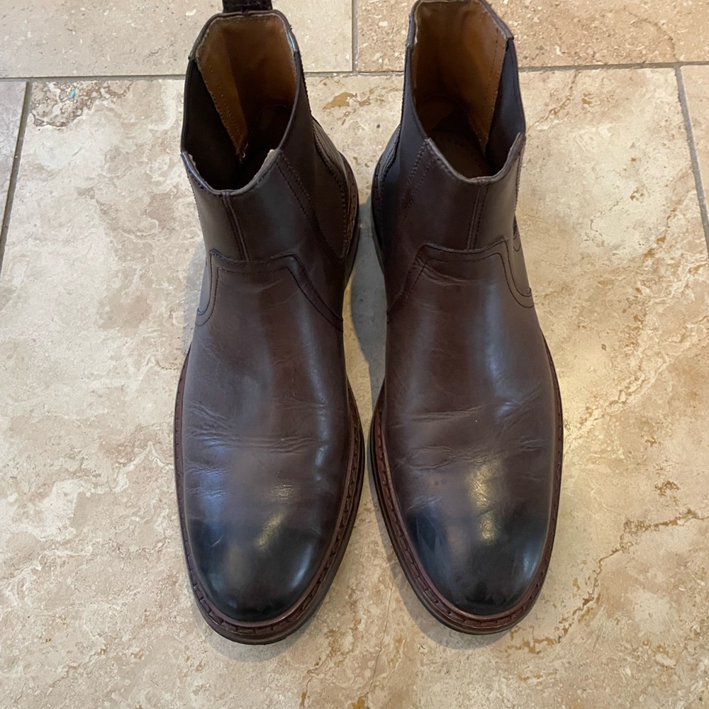 Cole Haan Dark Brown Leather Ankle Boots